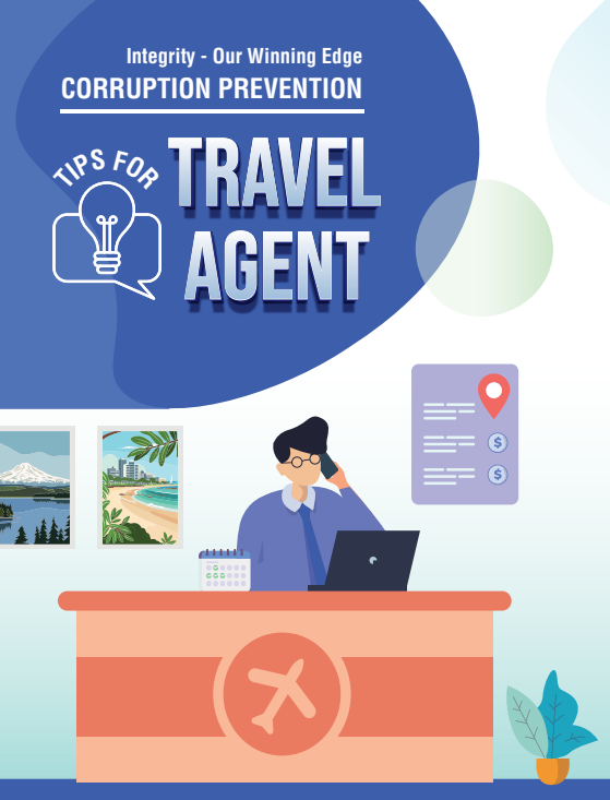 Travel agent pamphlet