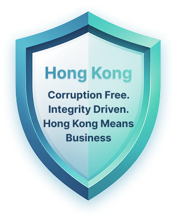Hong Kong Corruption Free. Integrity Driven. Hong Kong Means Business